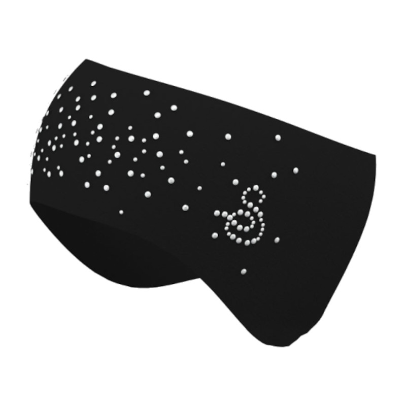 Sagester Stirnband 537 mit Strass schwarz