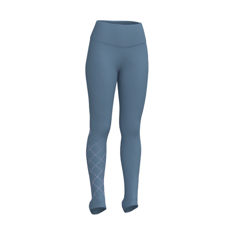 Sagester Thermo-Leggings 416 mit Strass steel blue