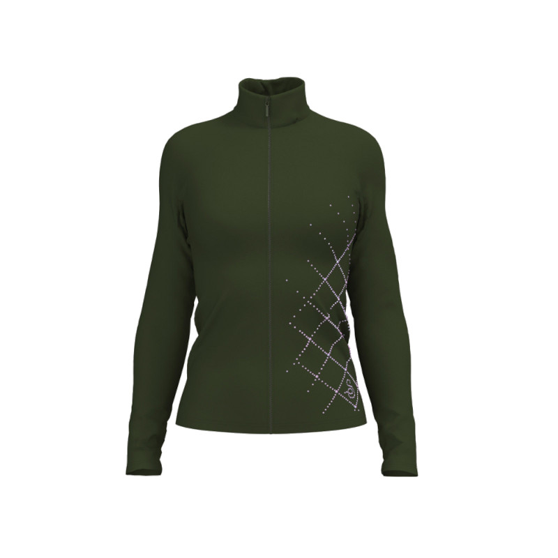 Sagester Thermo-Jacke 288 mit Strass forest green
