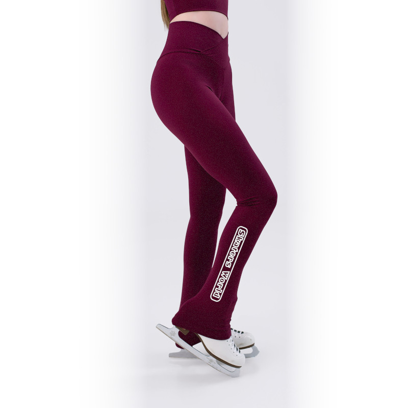SW Overheel-Leggings 5568 garnet-white