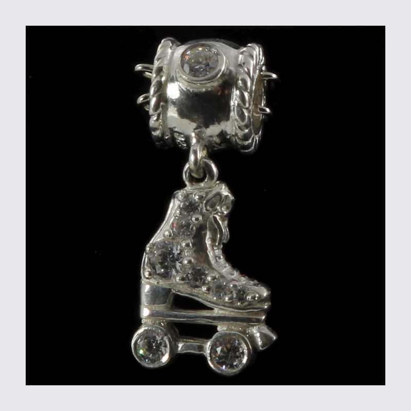 Bead Rollschuh Cubic mit Zirkonia